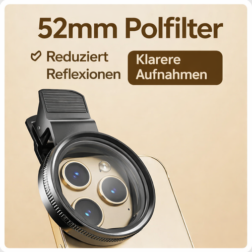 CPL Polfilter – Clip-On